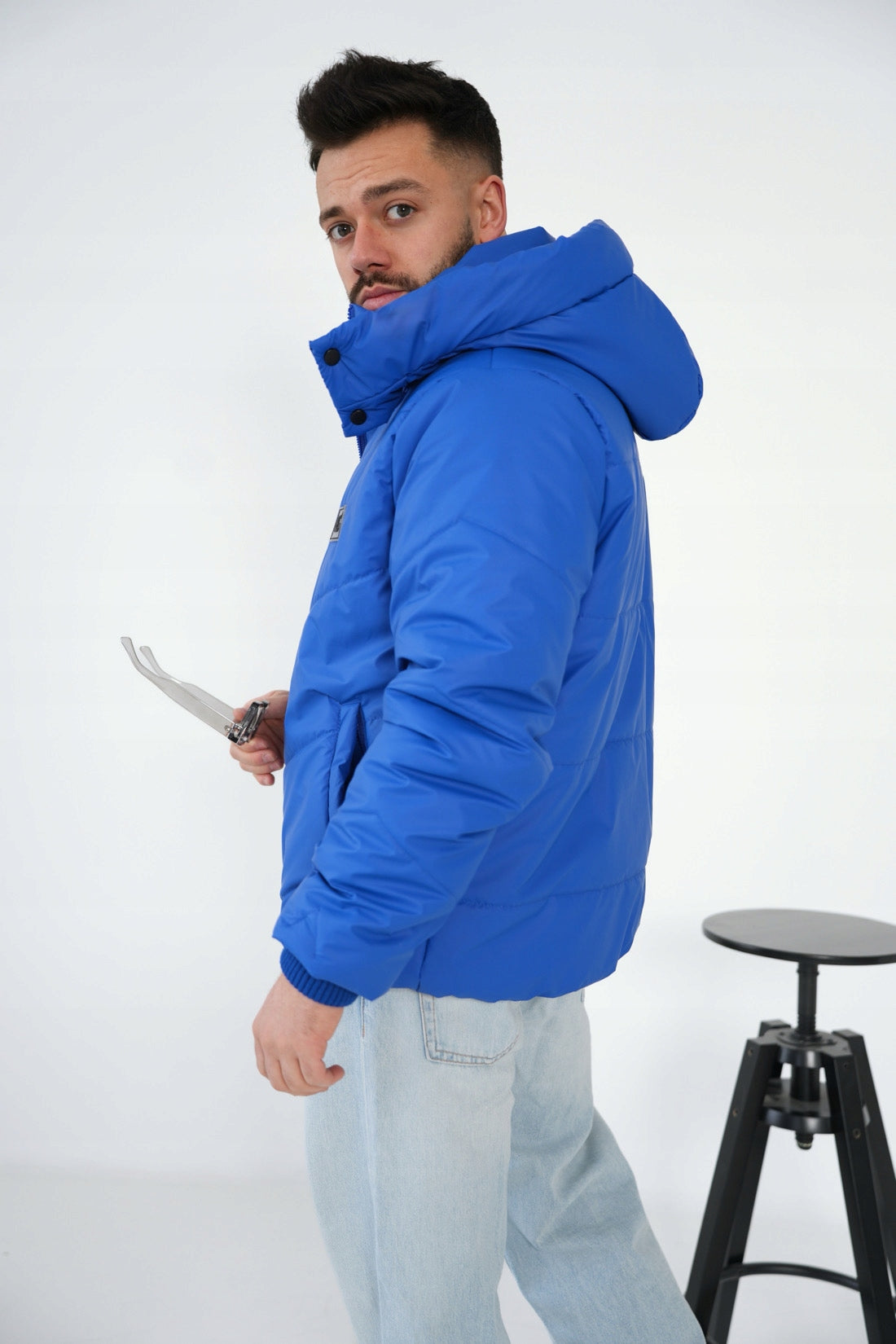 BRANDENBURG COUTURE Kurtka męska zimowa BG Winter niebieska chaber rozm. M