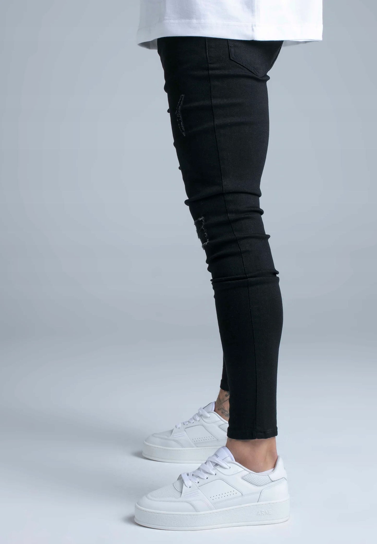 SIKSILK Spodnie Jeansy męskie czarne Skinny Jeans SS-28640 rozmiar 36 XL