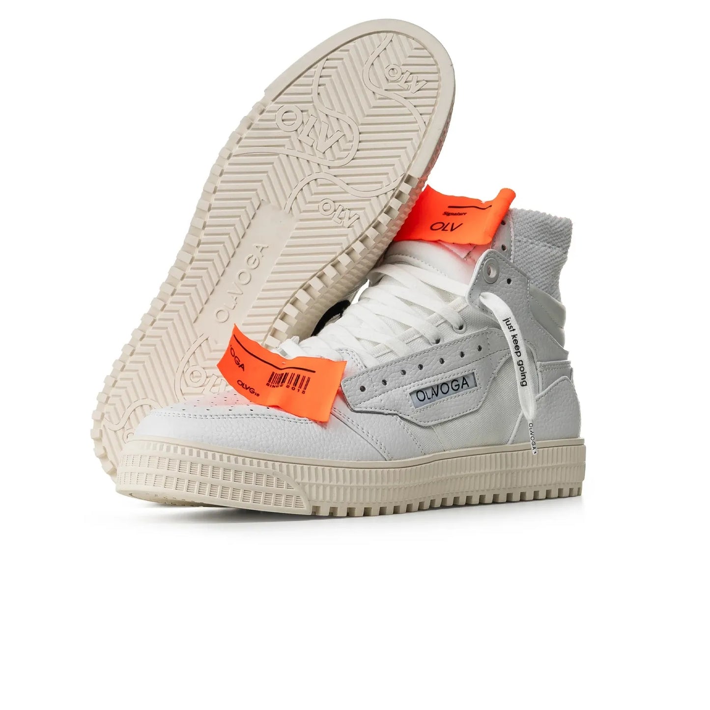 OLAVOGA Sneakersy buty męskie białe O LA VOGA Men HYPER - Biały rozmiar 45