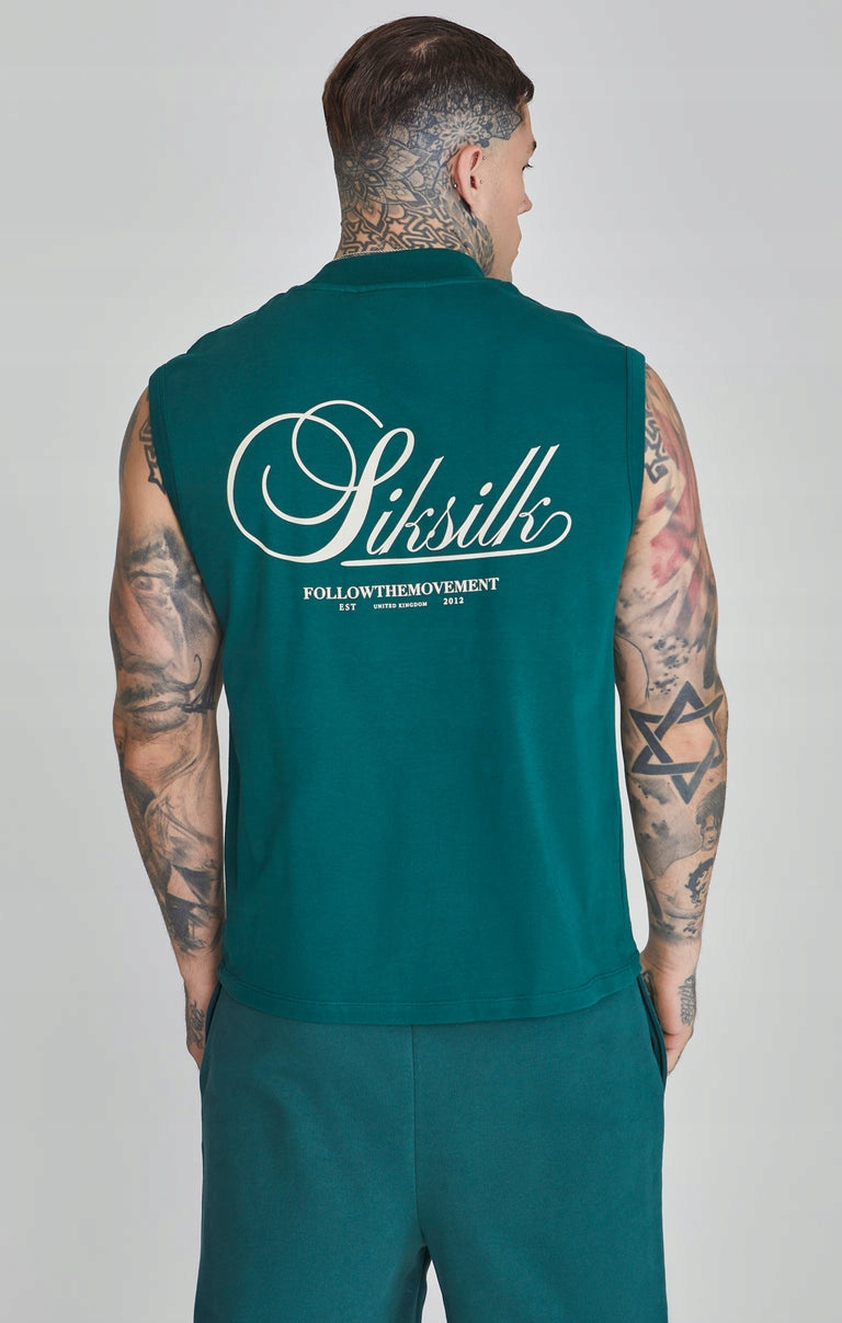 SIKSILK Koszulka bez rękawów Podkoszulek T-shirt męski SS-26785 rozmiar L