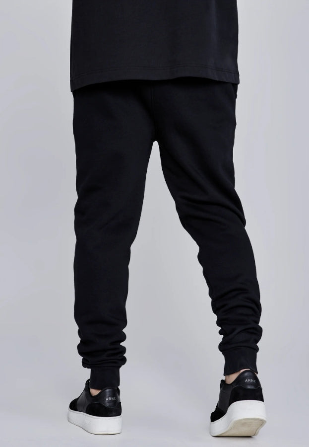SIKSILK Spodnie Dresowe męskie Essentials Joggers SS-28344 czarne XL