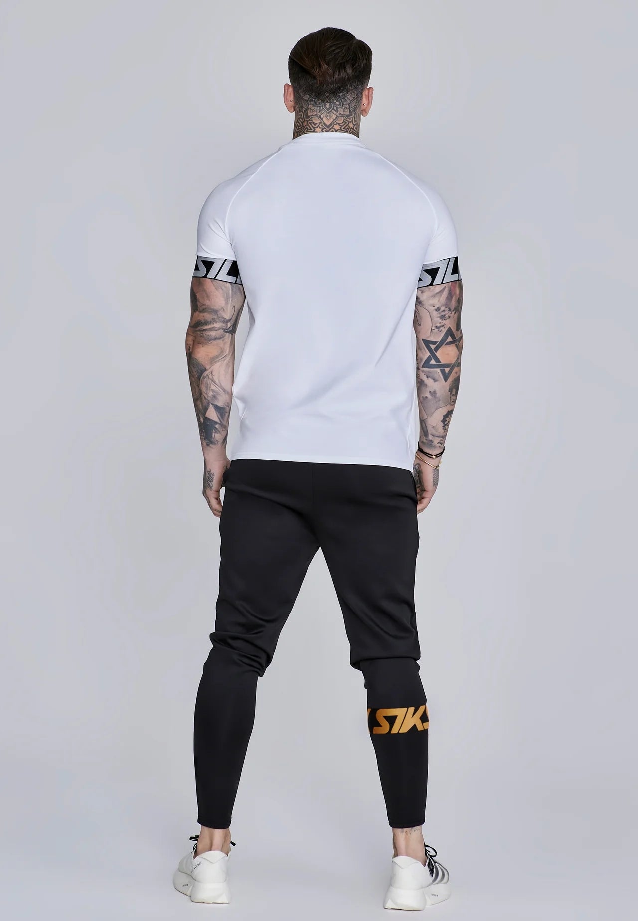 SIKSILK Spodnie męskie dresowe czarne Dynamic Joggers SS-28920 rozmiar XL
