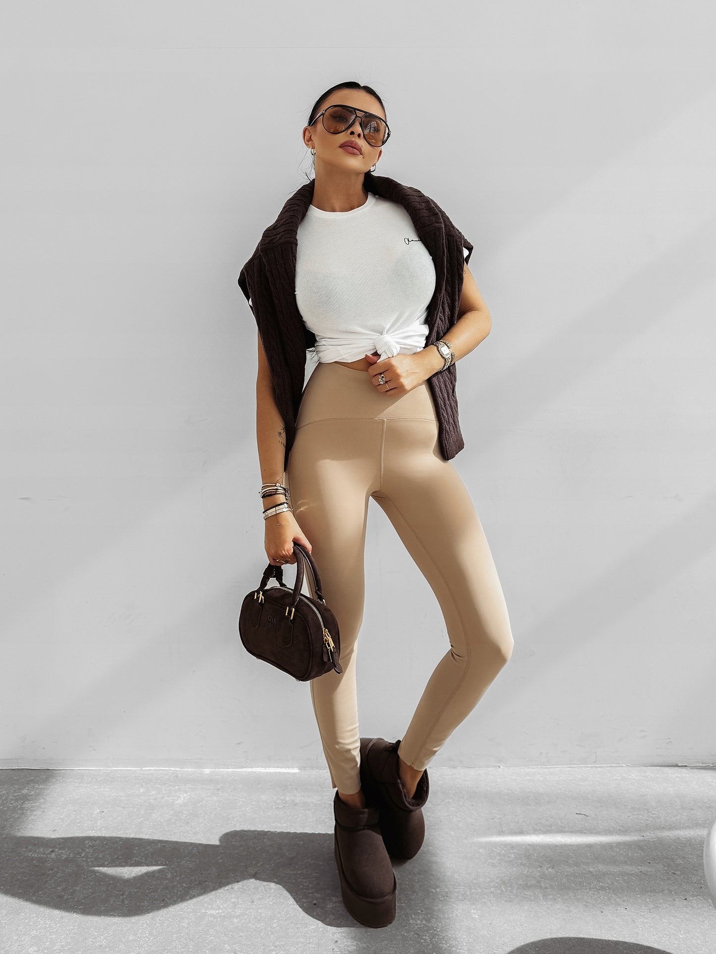 T-shirt damski OLAVOGA BASIC FIOERY 2025 ecru XS