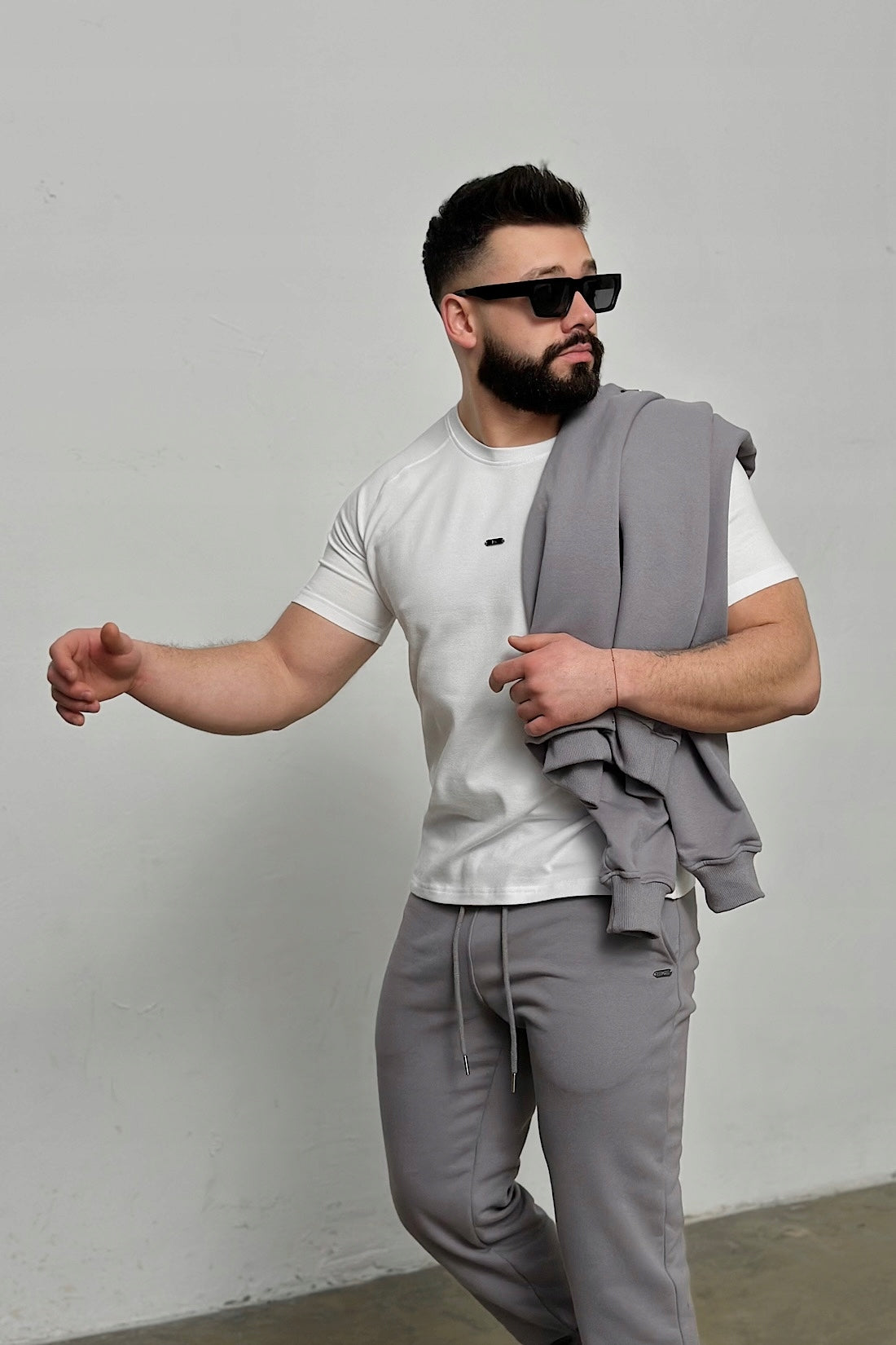 T-SHIRT Męski BG BLADE Biały Brandenburg rozmiar M