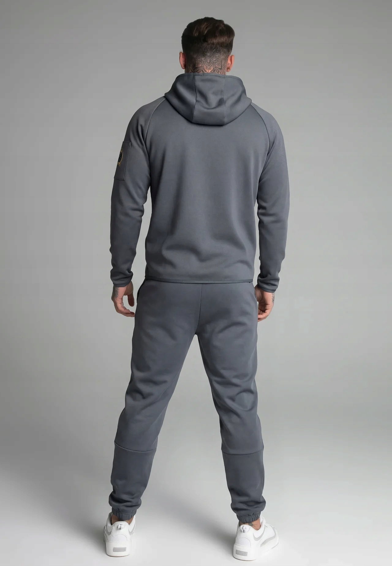 SIKSILK Bluza Męska Niebieska Rozpinana SS-28281 Full Zip Hoodie Premium L