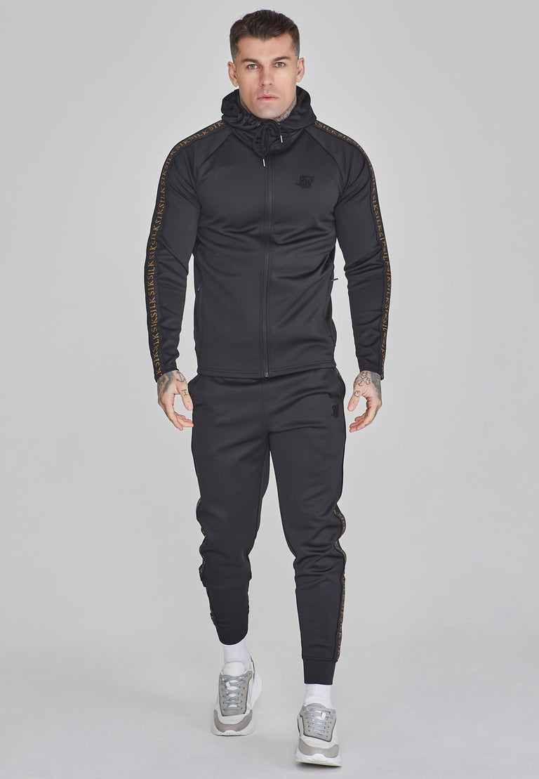 SIKSILK bluza z kapturem męska czarna rozpinana rozmiar S