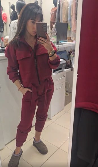 DRES DAMSKI ROZPINANY MY RED LIPS KOMPLET ROZMIAR UNIWERSALNY BORDOWY