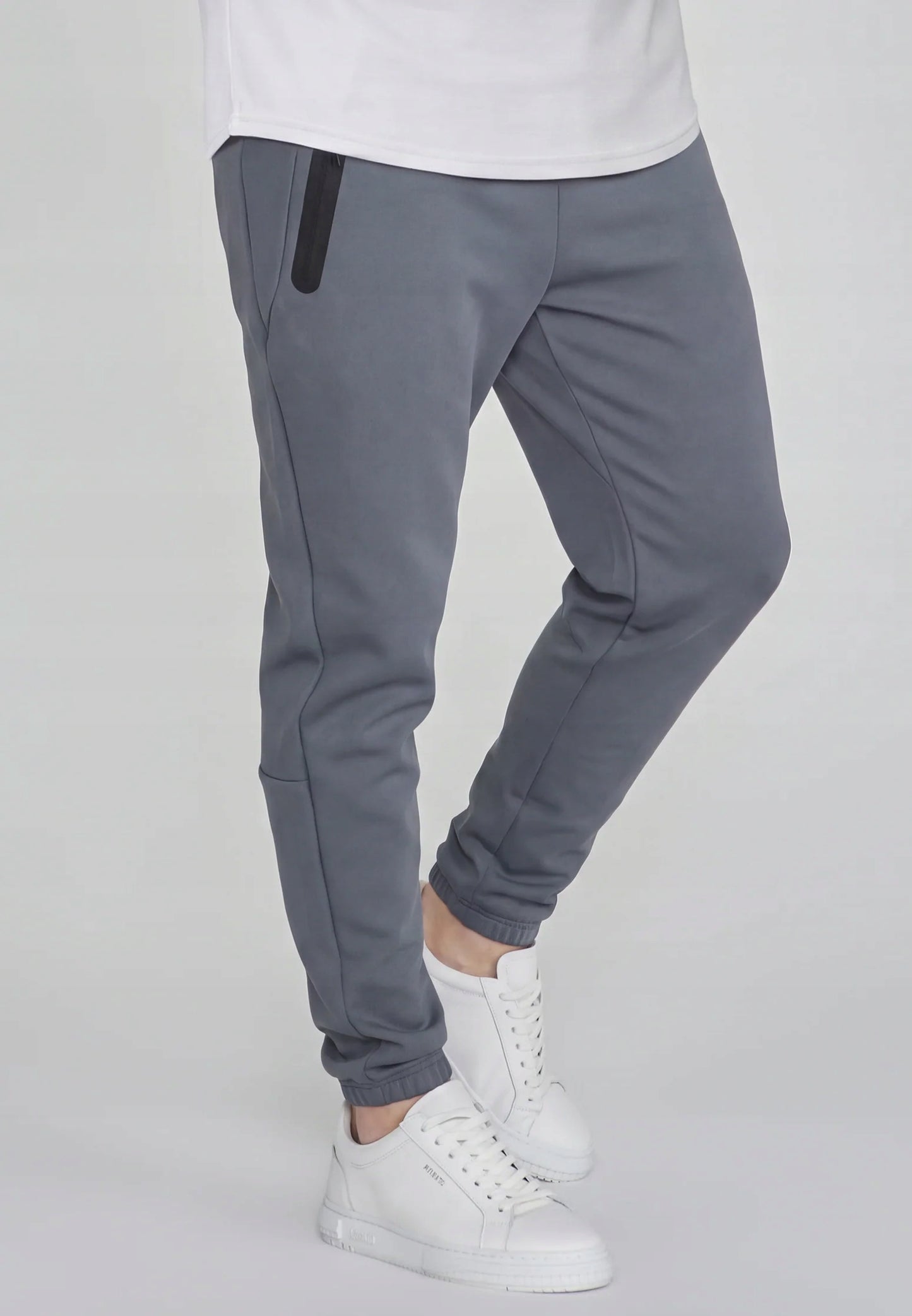 SIKSILK Spodnie Dresowe Męskie Niebieski Tapered Joggers SS-28282 rozmiar S