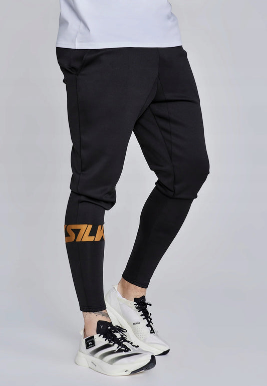 SIKSILK Spodnie męskie dresowe czarne Dynamic Joggers SS-28920 rozmiar XL