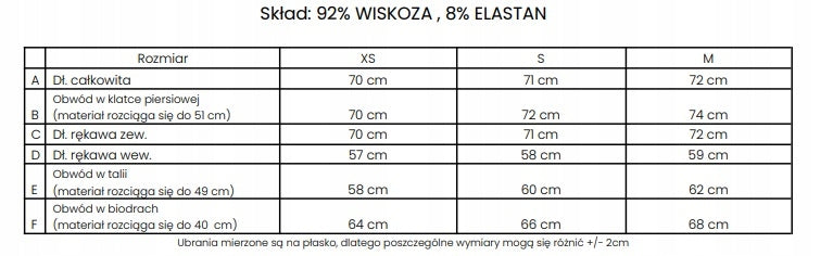 BODY DAMSKIE EGRI OLAVOGA ECRU ROZMIAR XS BIAŁE O LA VOGA