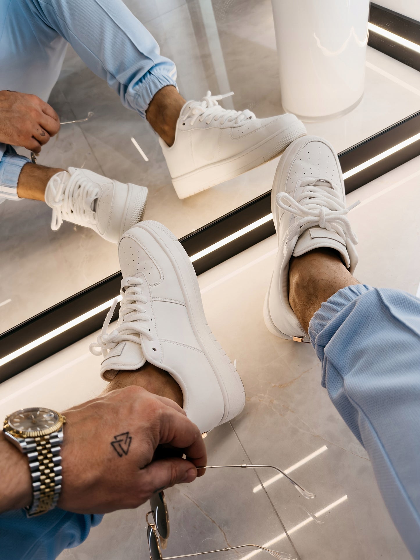 Buty męskie SNEAKERSY OLAVOGA DAYTON białe ROZMIAR 44 O LA VOGA