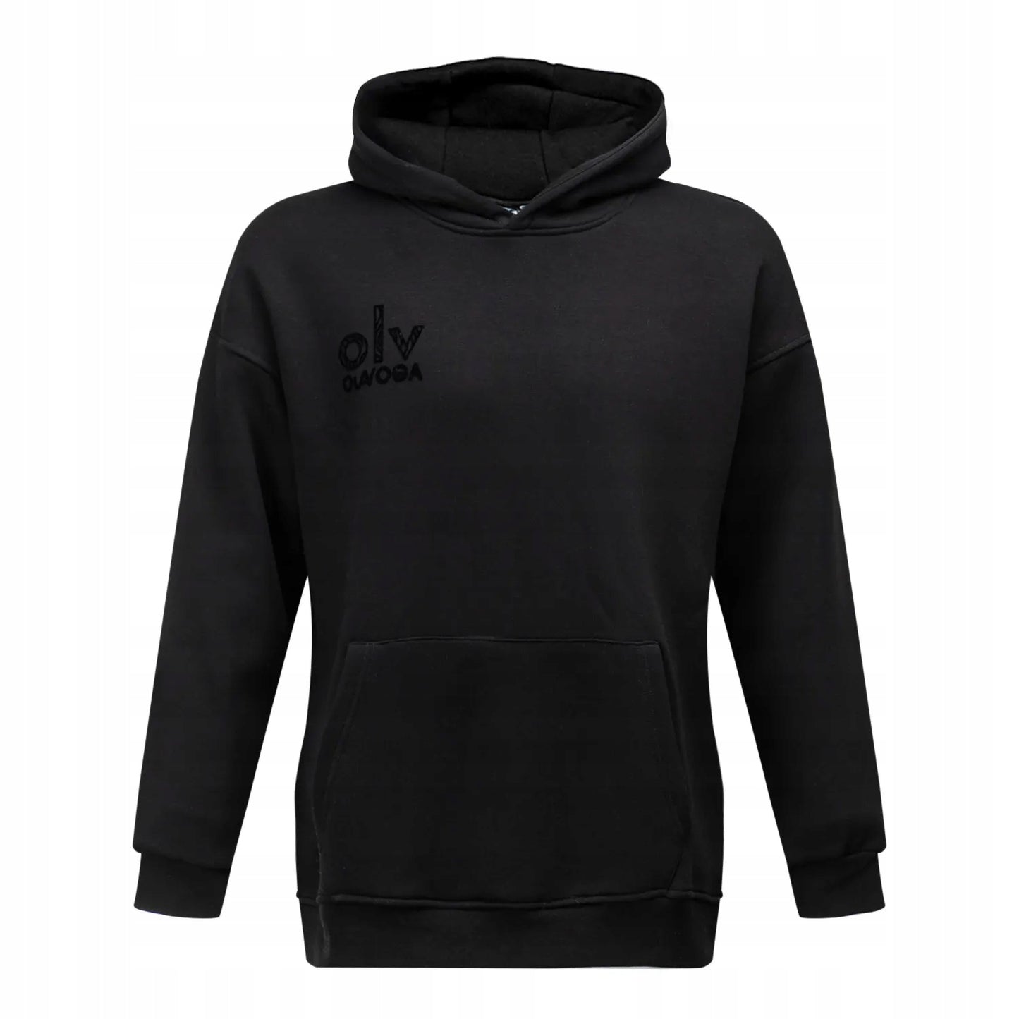 Bluza męska kangurka OLAVOGA Men VITREGNO - Czarny (Rozmiar: S)