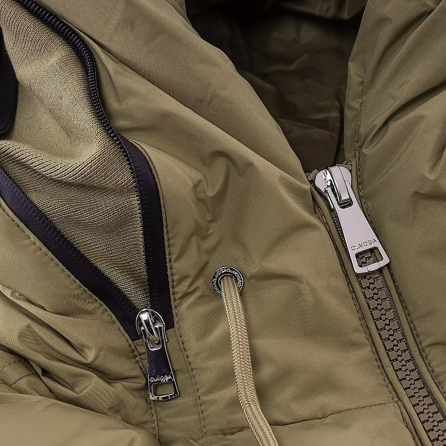 Bezrękawnik męski pikowany OLAVOGA Men TAER - Khaki (Rozmiar: XL)