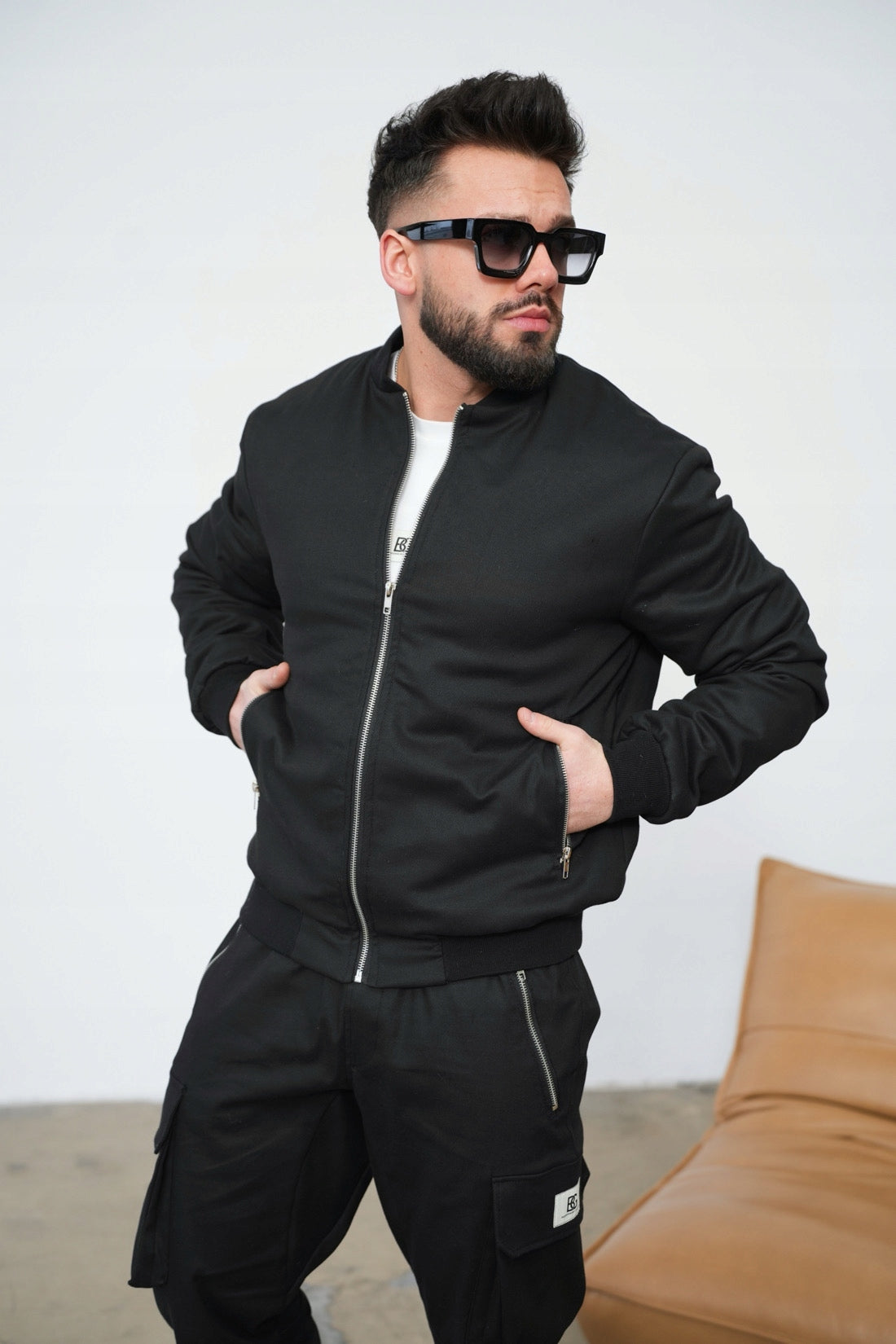 Brandenburg Couture KURTKA MĘSKA BG REPEAT | CZARNY rozmiar L