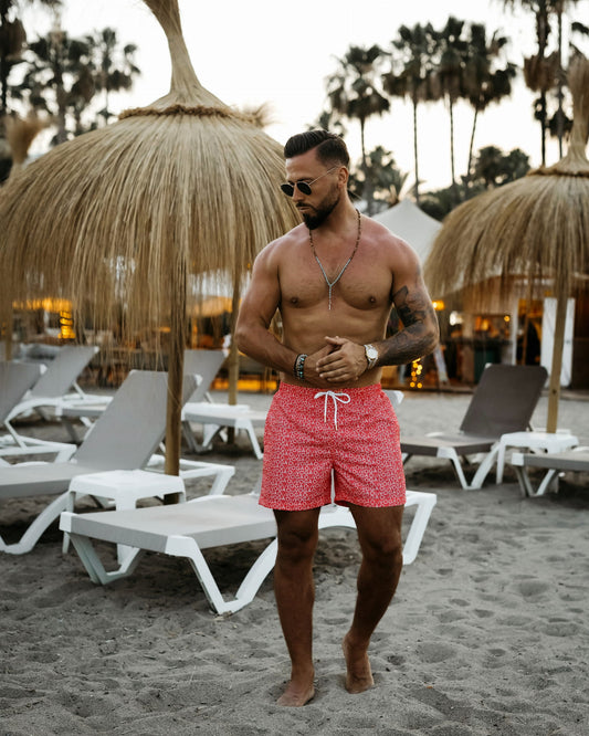 OLAVOGA Spodenki męskie kąpielowe O LA VOGA COOLER Neon pomarańczowe