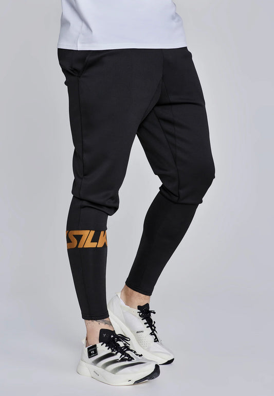 SIKSILK Spodnie męskie dresowe czarne Dynamic Joggers SS-28920