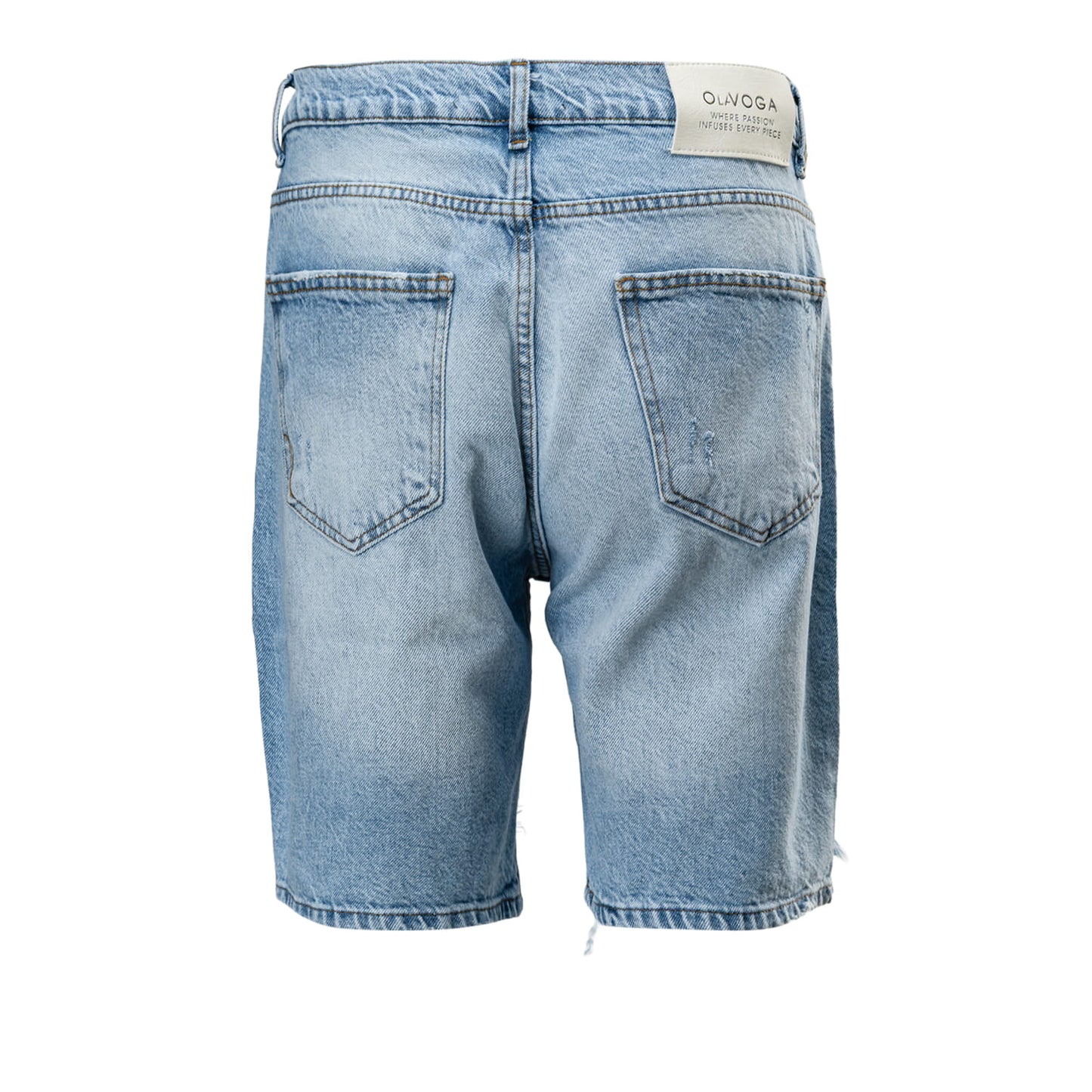 Spodenki męski jeansowe OLAVOGA Men CANYON niebieskie jeans