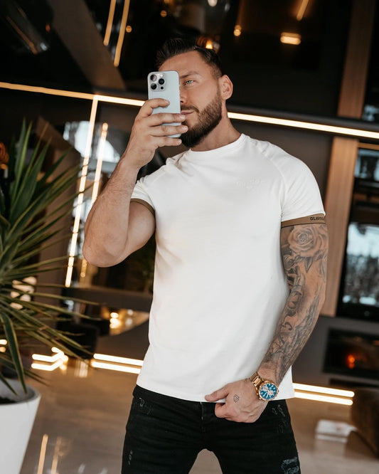 OLAVOGA T-shirt męski biały O LA VOGA RAYSIER 2026 ECRU