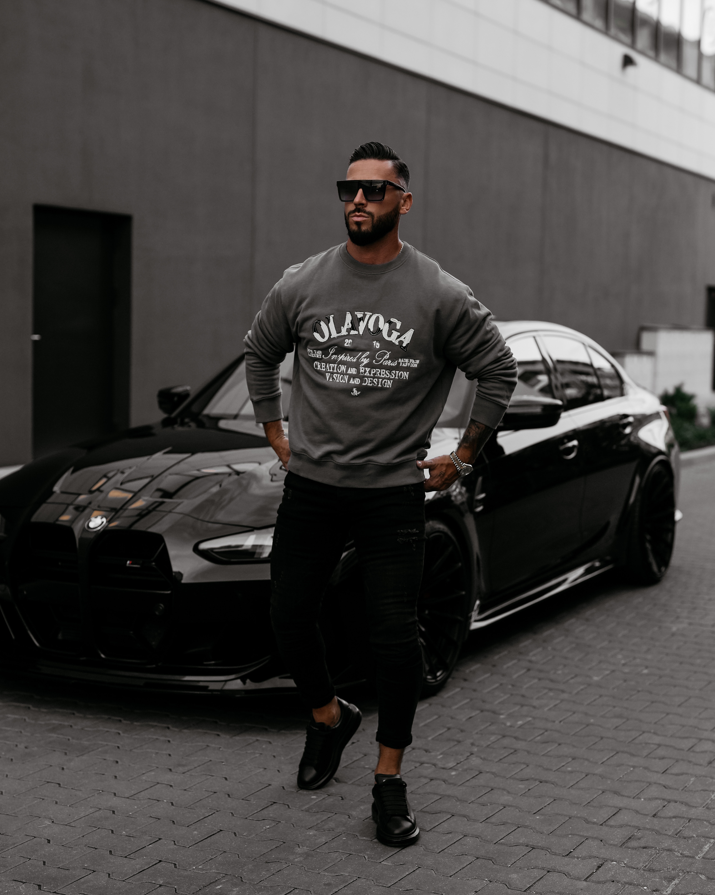 OLAVOGA BLUZA MĘSKA VIROUS O LA VOGA GRAFITOWA