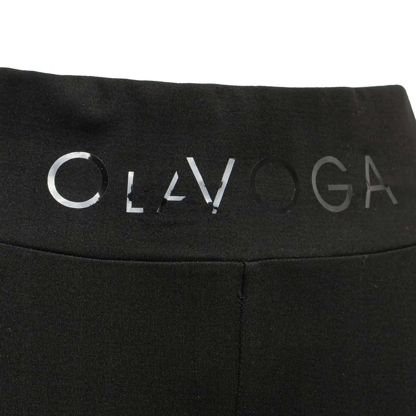 Legginsy damskie z wysokim stanem OLAVOGA REFLECTION - Czarny Rozmiar: XS