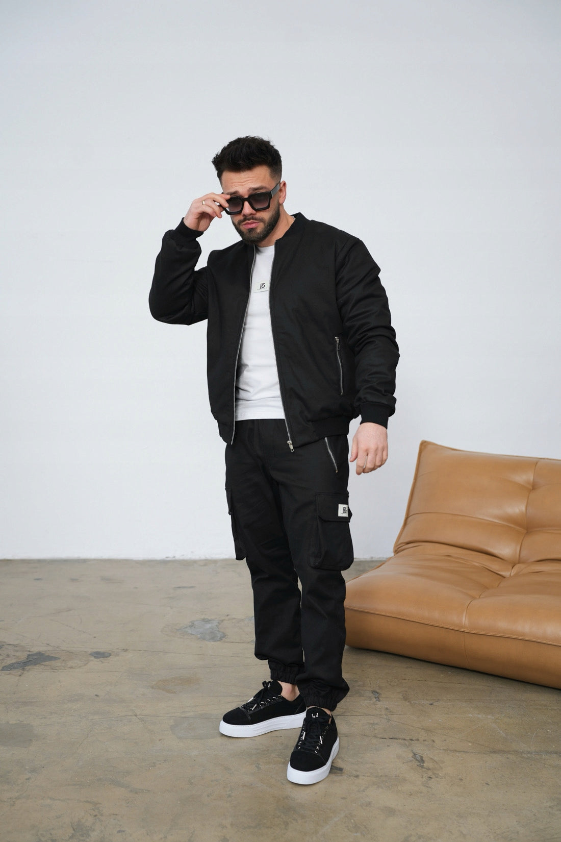 Brandenburg Couture KURTKA MĘSKA BG REPEAT | CZARNY rozmiar L