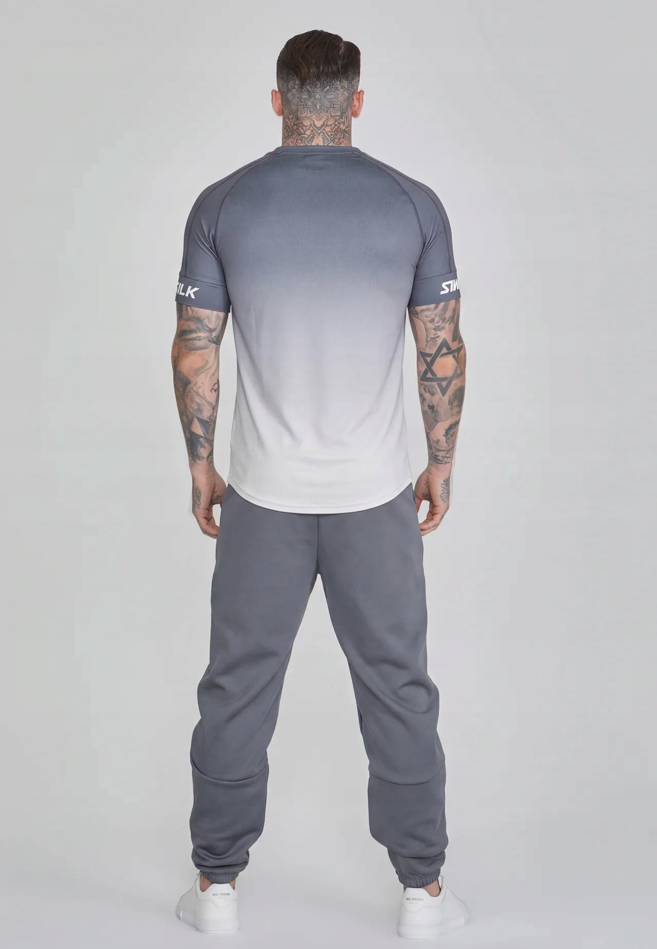 SIKSILK Spodnie Dresowe Męskie Niebieski Tapered Joggers SS-28282 rozmiar S