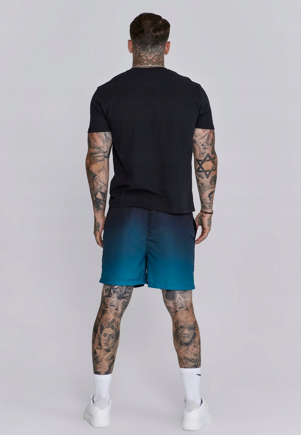 SIKSILK Szorty kąpielówki krótkie spodenki niebieskie SS-27198 rozmiar L