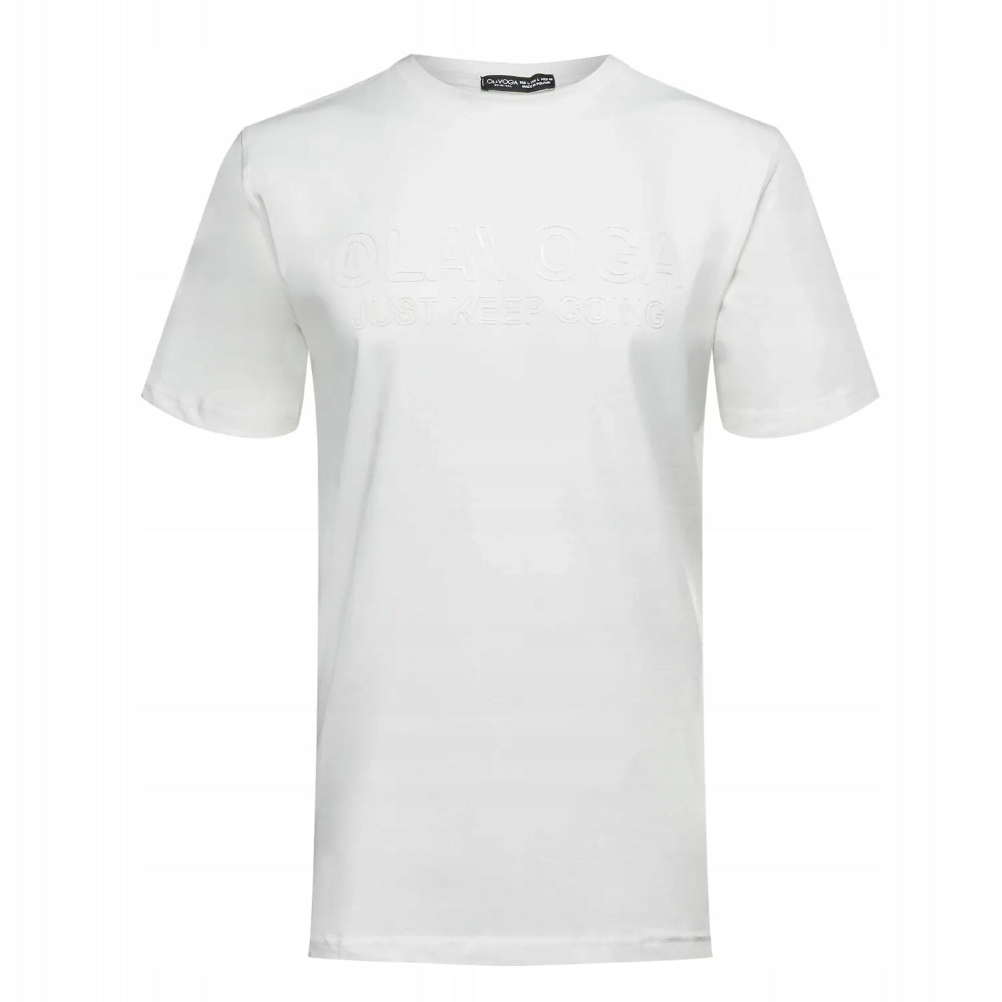 OLAVOGA T-shirt męski biały O LA VOGA COELLO ecru rozmiar M