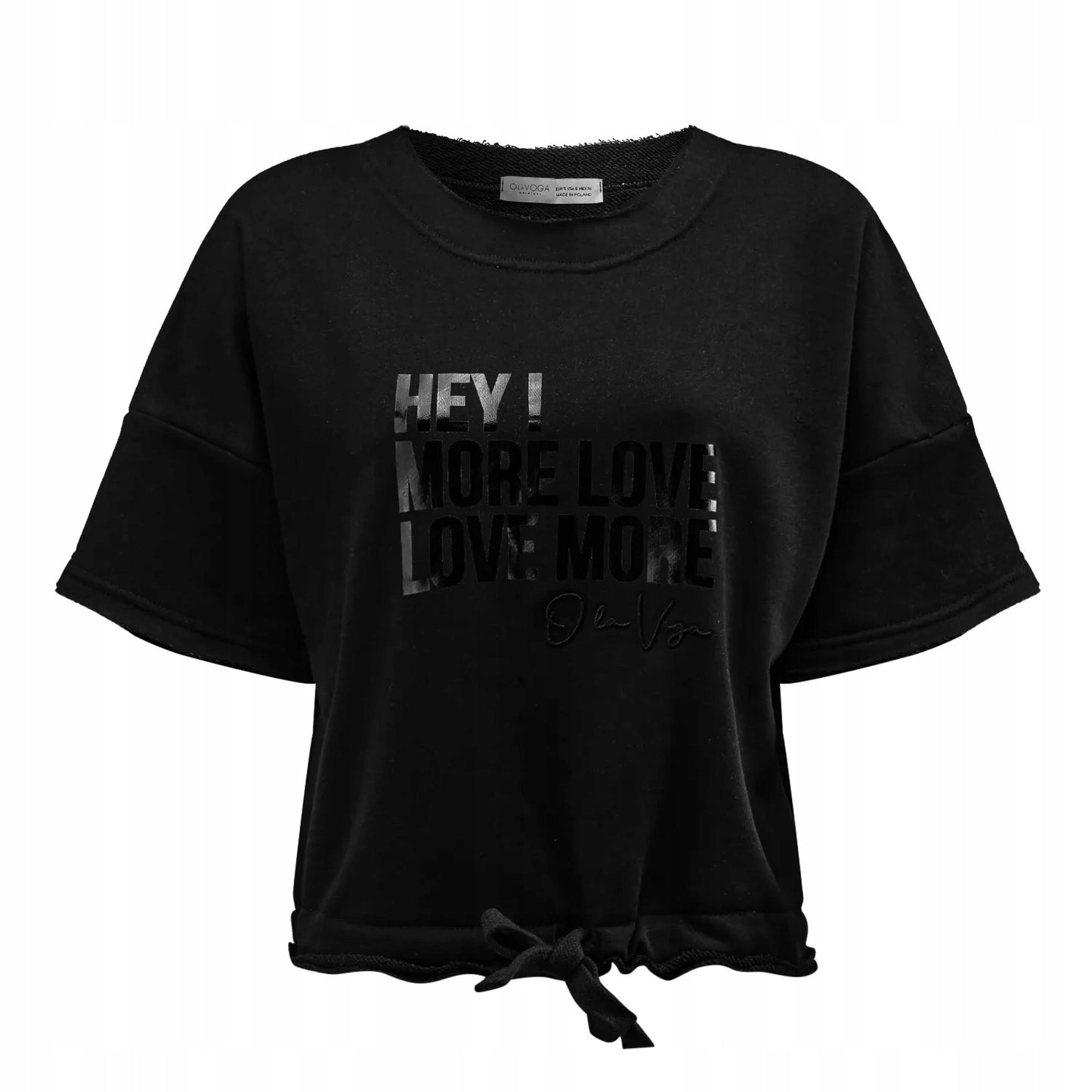 OLAVOGA Komplet damski casual t-shirt + spodenki O LA VOGA URAN Czarny S