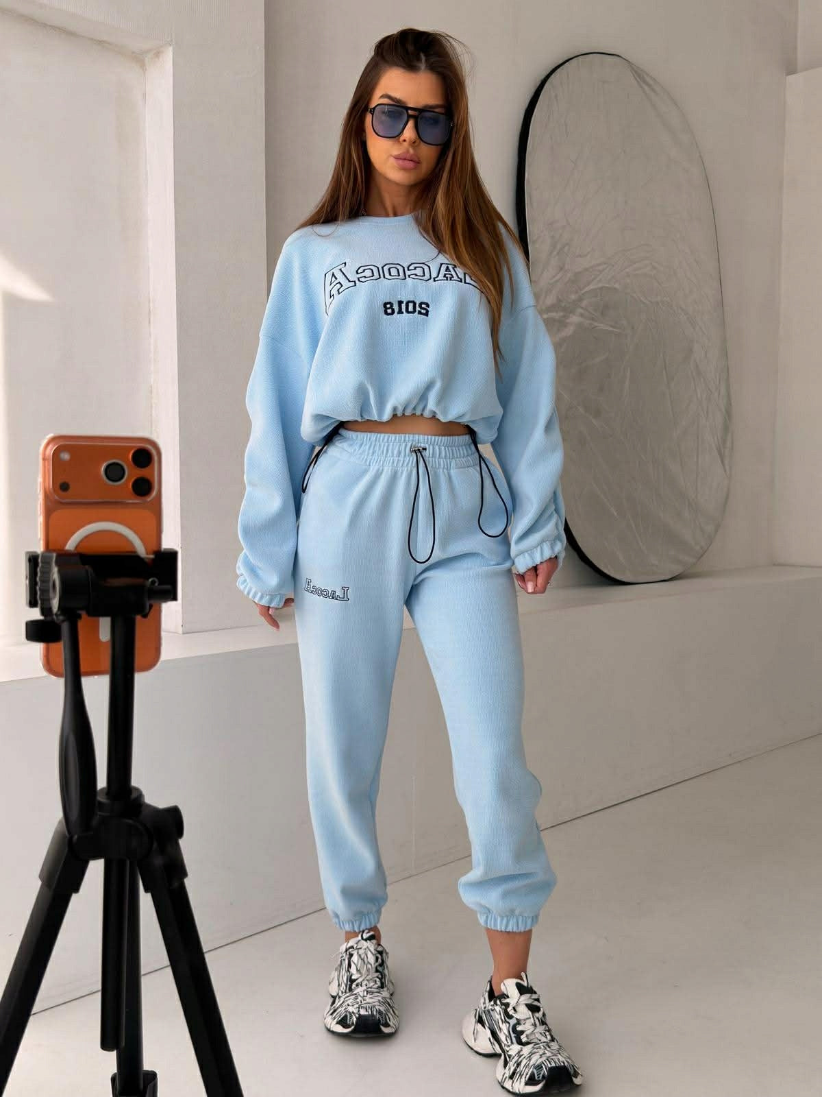 Komplet LA COCA DRES LOUNGE SET UNI niebieski rozmiar uniwersalny