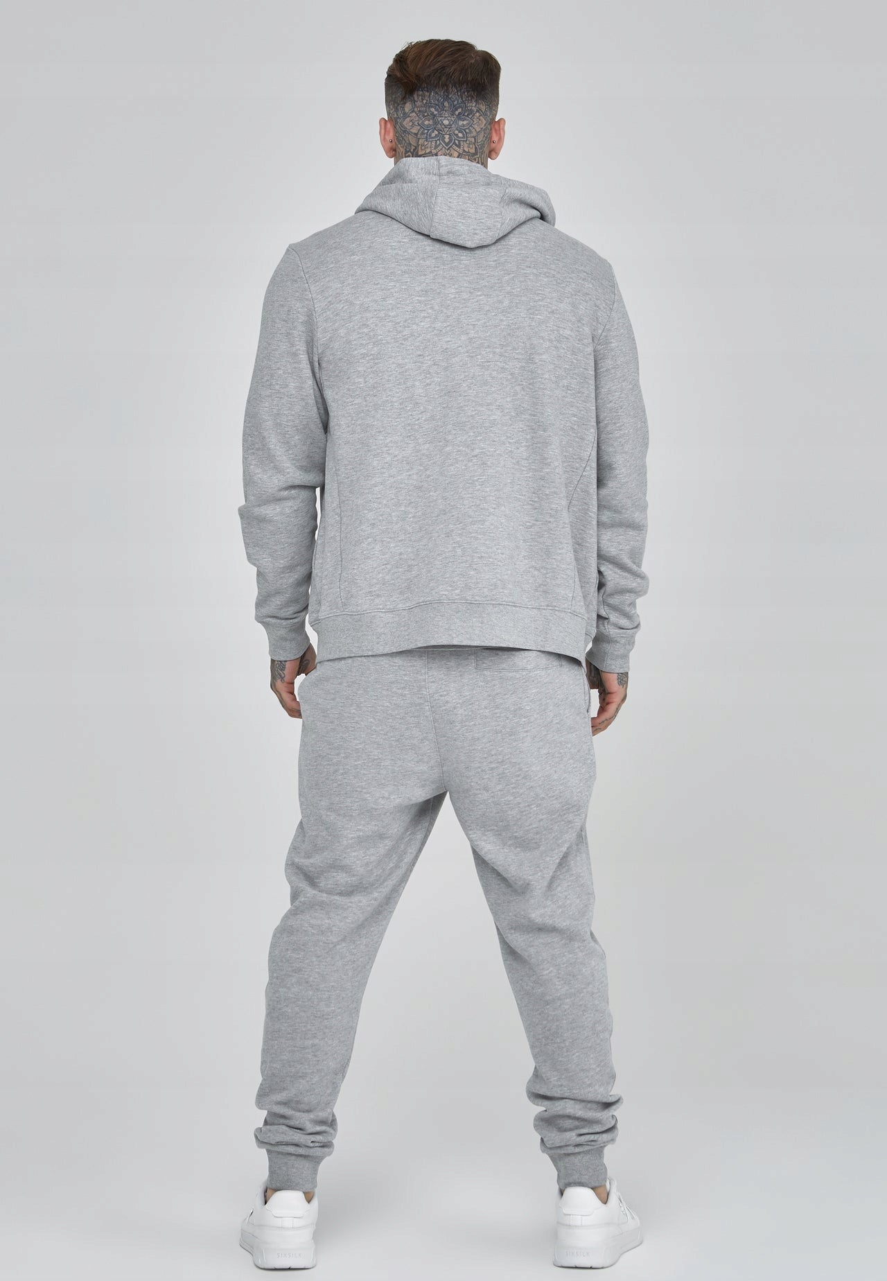 SIKSILK Bluza szara rozpinana SS-26933 Essentials Full Zip Hoodie rozmiar M