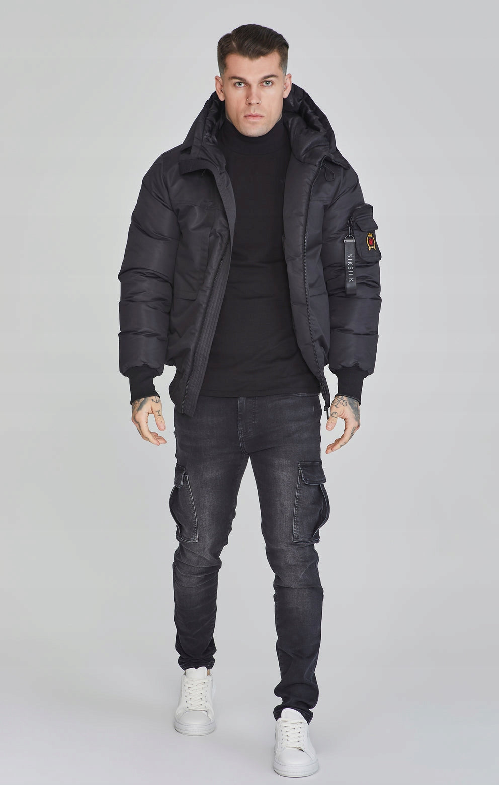 Kurtka zimowa męska SikSilk Bomber Jacket SS-26708 rozmiar XXL
