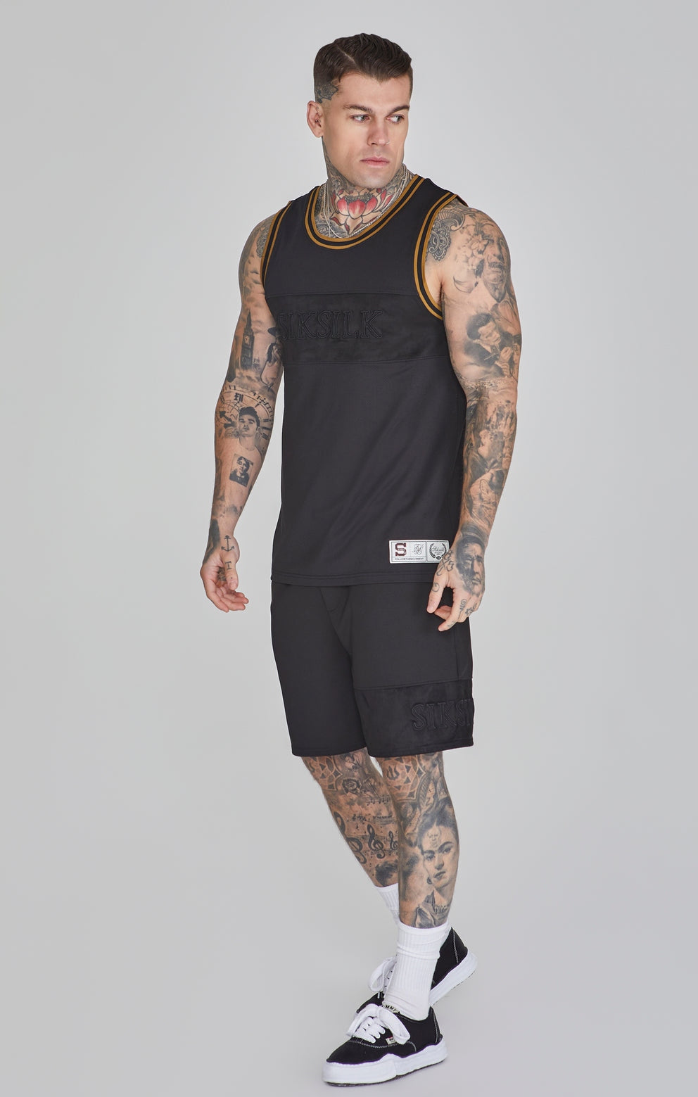SIKSILK koszulka bez rękawów podkoszulka T-shirt SS-26057 rozmiar S