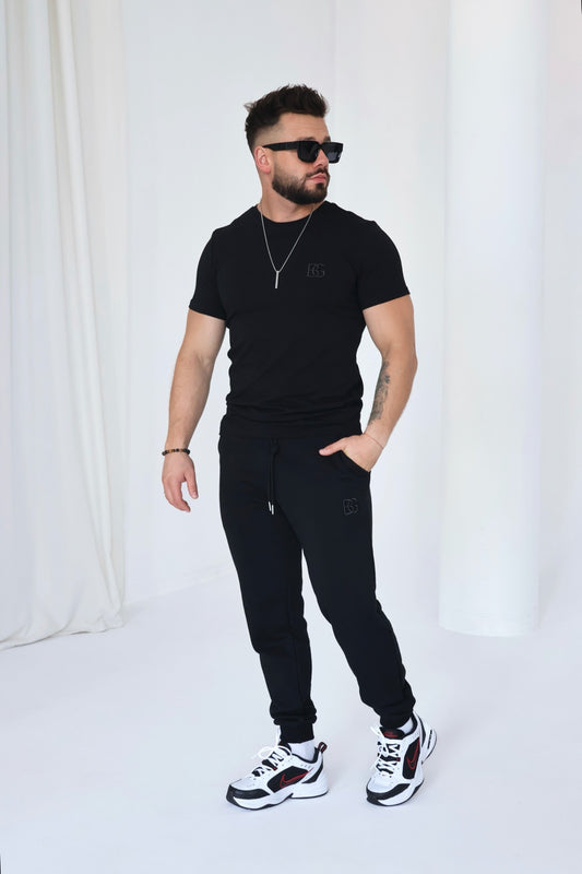 Brandenburg Couture T-SHIRT MĘSKI BG BOND | CZARNY bawełna rozmiar XL