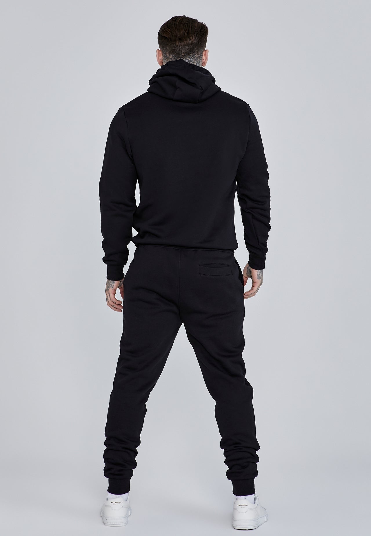 SIKSILK dresy męskie czarne bawełniane ocieplane SS-28539 komplet rozm. XL