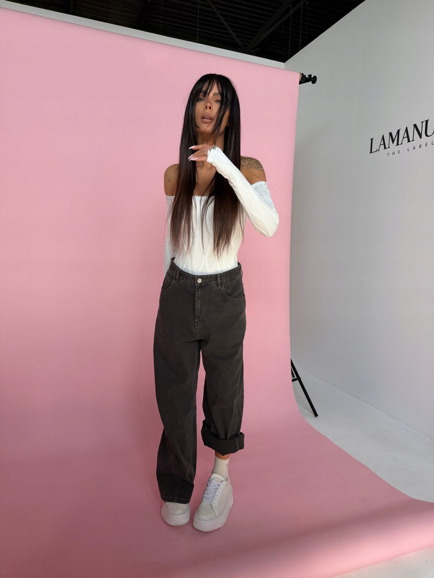 BODY ESSENCE LAMANUEL ecru ŚMIETANKOWE ROZM XS/S LA MANUEL