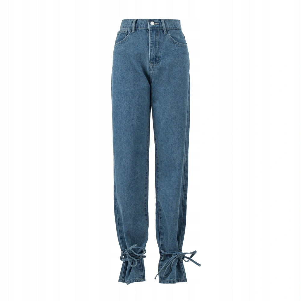 Spodnie damskie OLAVOGA REIRY 2026 niebieskie - ROZMIAR M JEANS