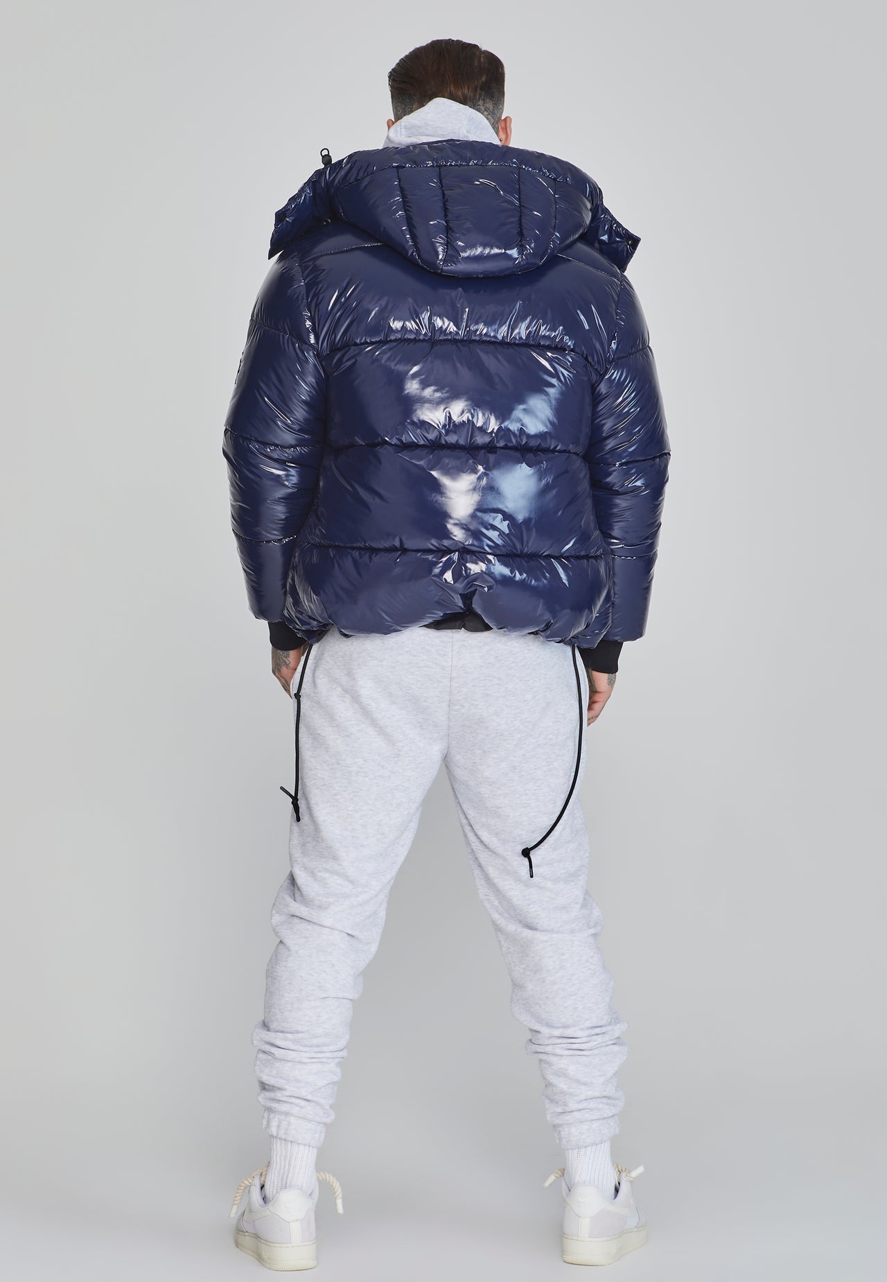 SIKSILK Kurtka męska niebieska SikSilk Puffer Jacket SS-26730 rozmiar L