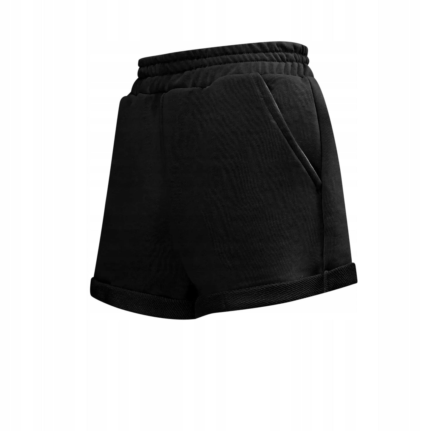OLAVOGA Komplet damski casual t-shirt + spodenki O LA VOGA URAN Czarny S