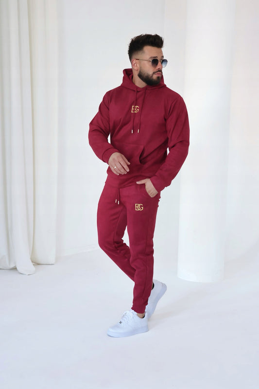 Brandenburg Dres męski BG Oxy | komplet dresowy bordo S