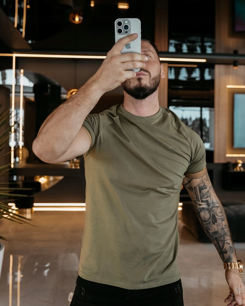 OLAVOGA T-shirt męski O LA VOGA RAYSIER 2026 KHAKI rozmiar S