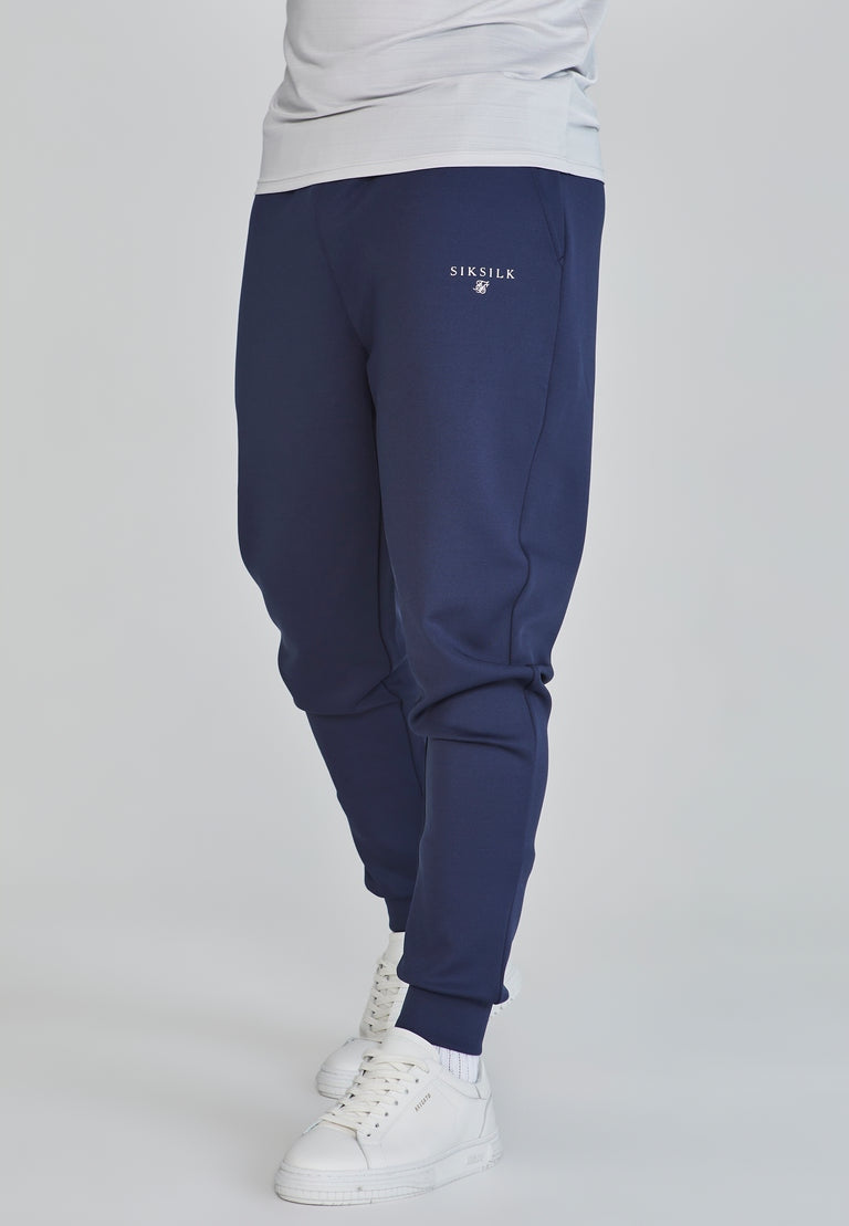 SIKSILK Spodnie męskie dresowe niebieskie granatowe SS-26902 rozmiar S