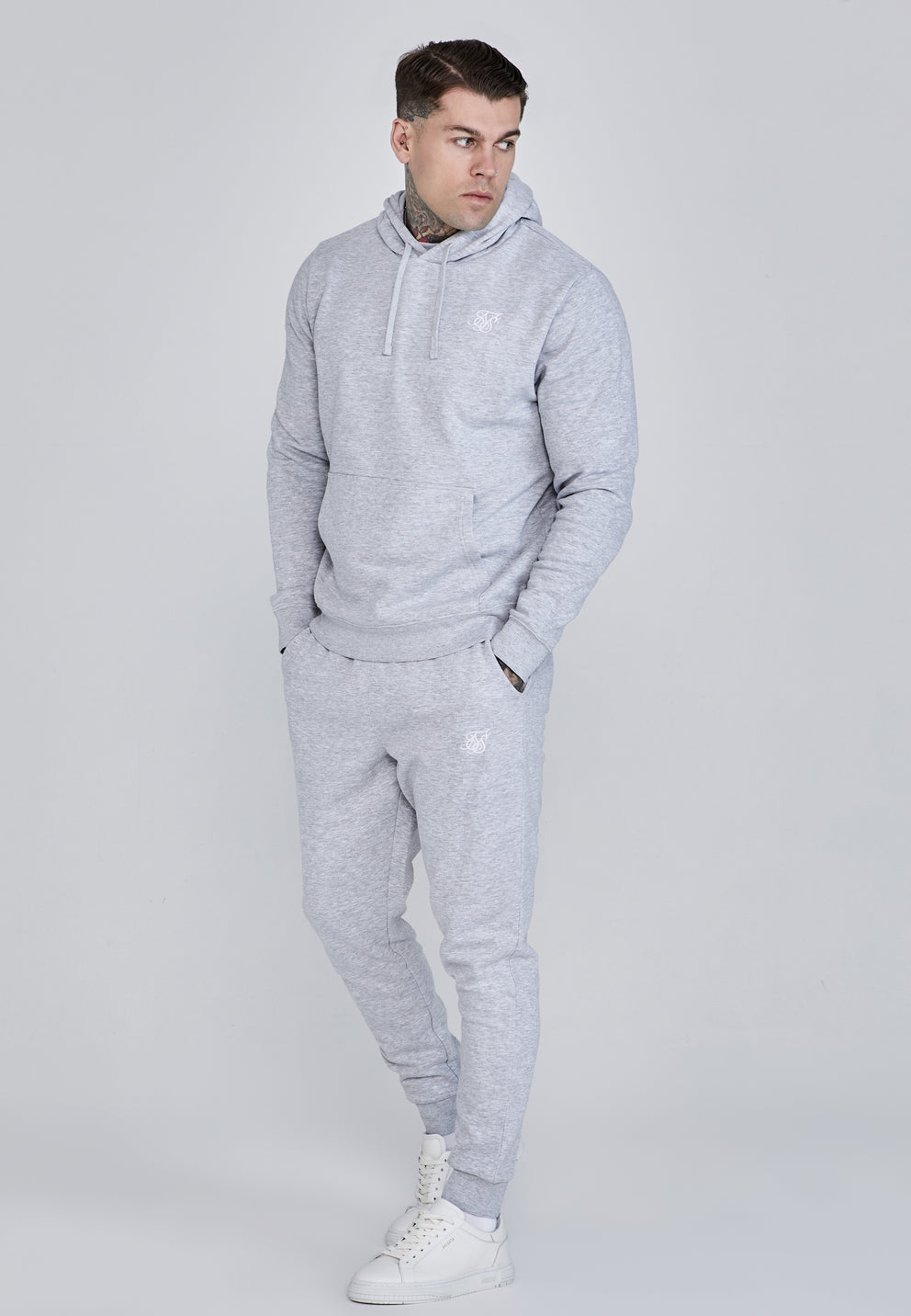 SIKSILK dresy męskie szare bawełniane ocieplane SS-28540 komplet rozm. XXL