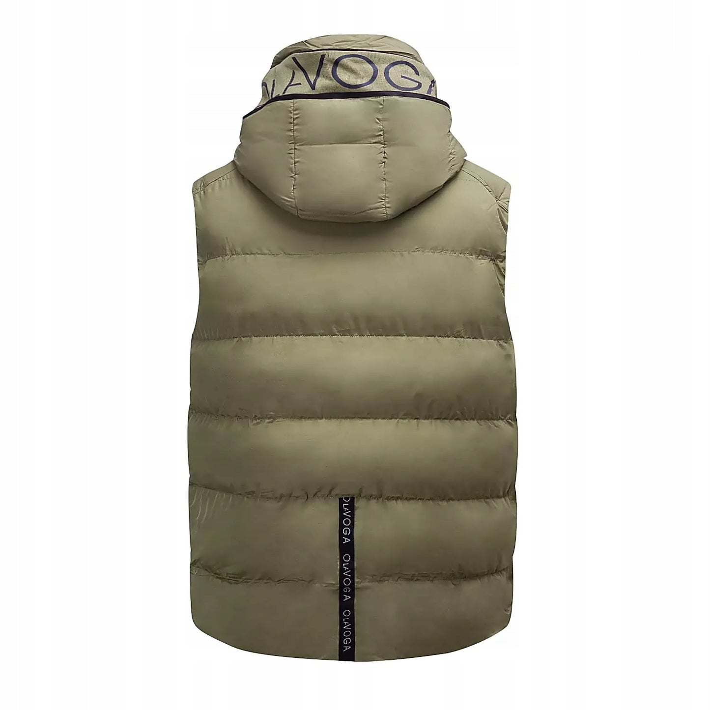Bezrękawnik męski pikowany OLAVOGA Men TAER - Khaki (Rozmiar: XL)