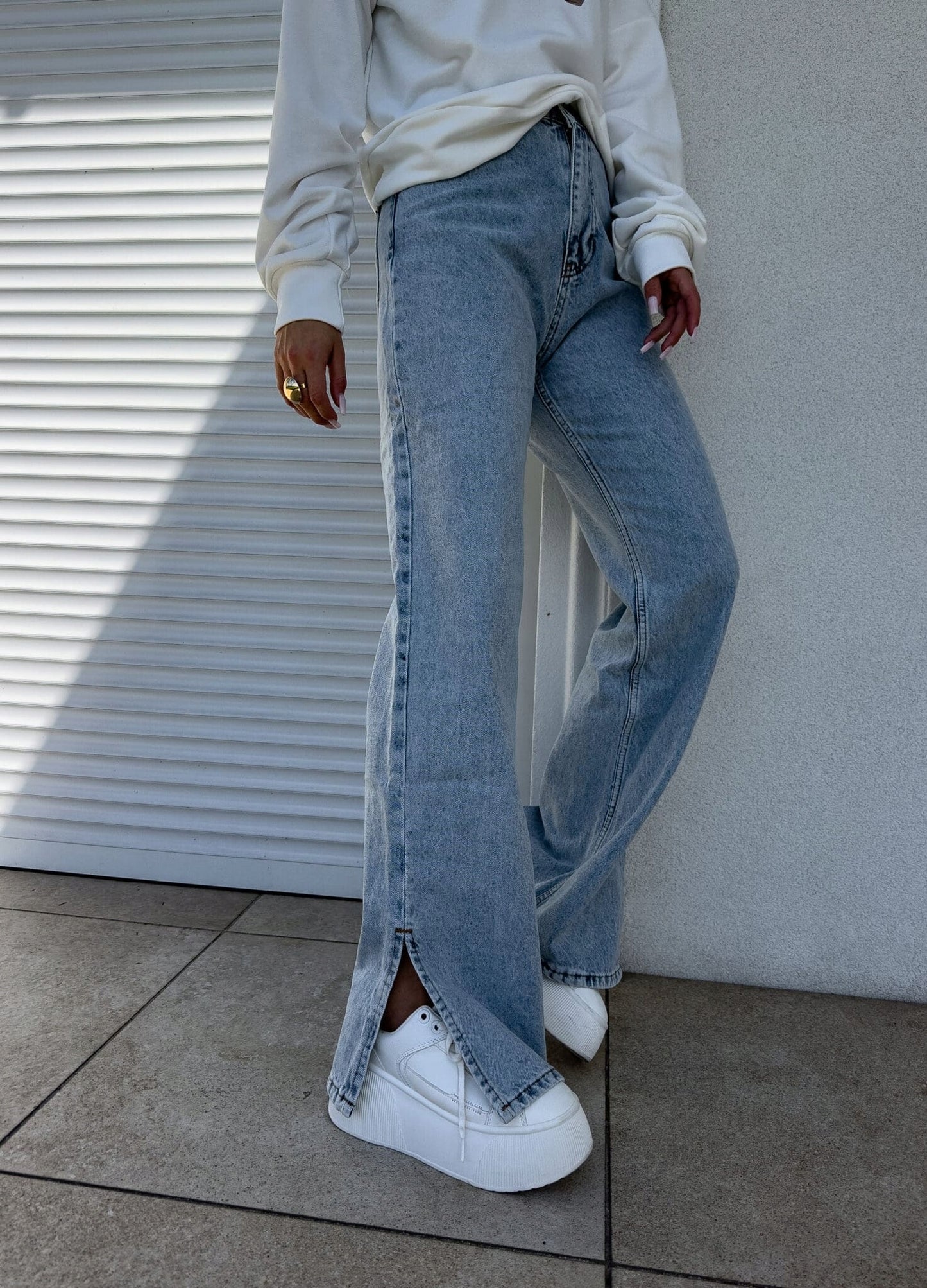 Spodnie Jeansy FLARED - dark jeans By Me rozmiar M