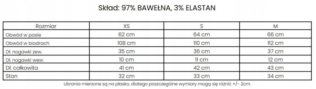 OLAVOGA SPODENKI DAMSKIE JEANSOWE BIAŁE O LA VOGA ROOT BIAŁY XS