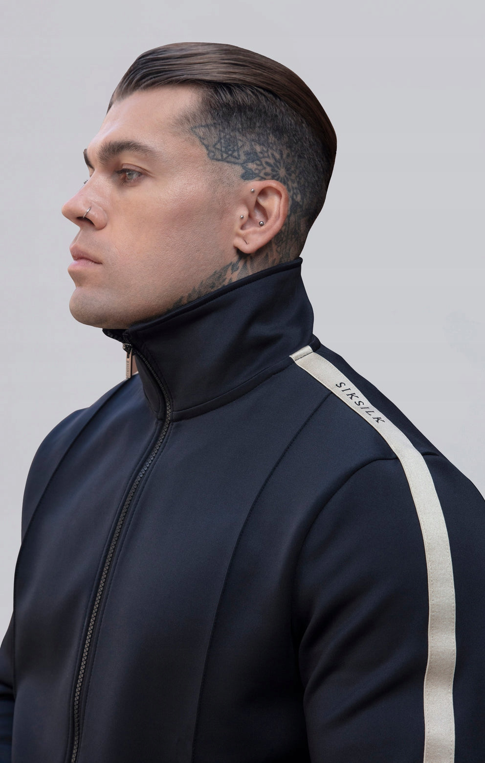 SIKSILK Bluza męska rozpinana SS-26997 Track Top rozmiar M